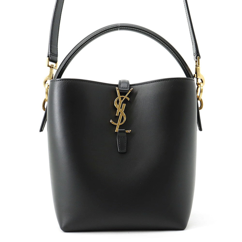 Saint Laurent Paris Handbag LE Calfskin Shoulder Bag Black